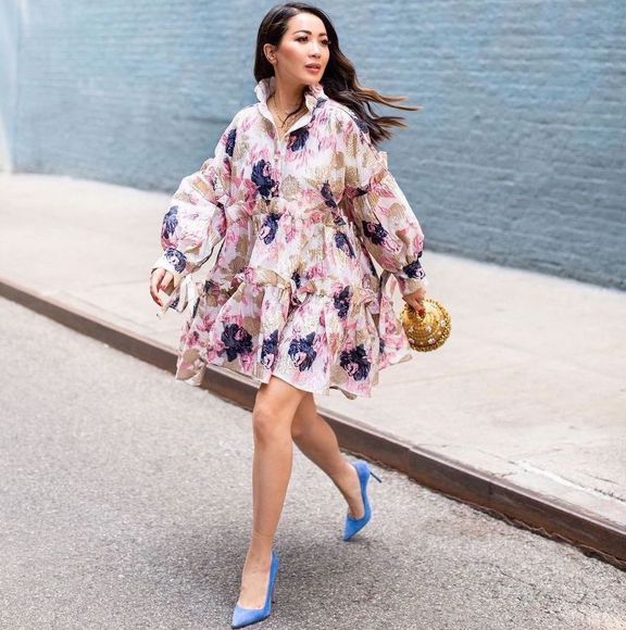 Babydoll Floral Mini Dresses